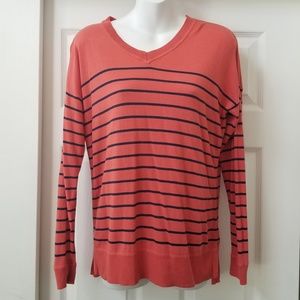 Talbots EUC striped cardigan